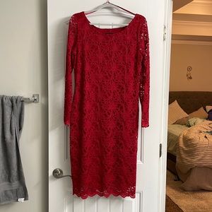 Red cocktail dress